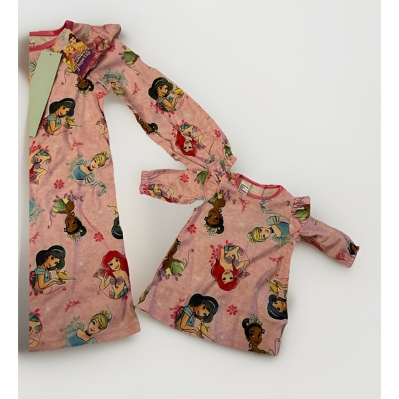 Size 4 Disney Princess Dolly And Me Matching Night gowns Pajamas - Picture 3 of 10